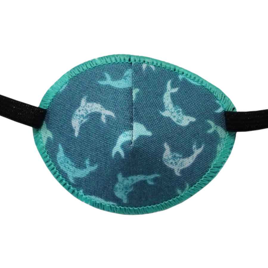 Diving Dolphins colourful eye patch for children for effective amblyopia treatment