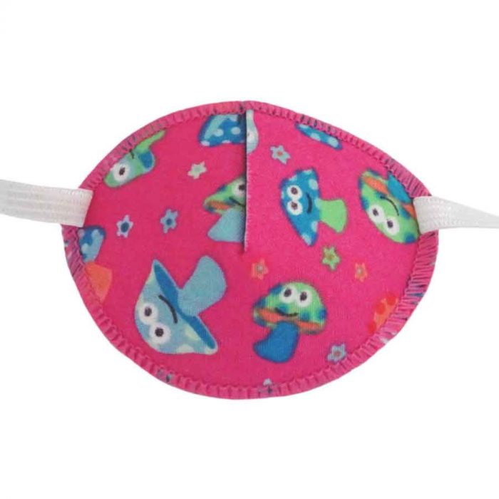 Fairy Toadstools colourful eye patch for children for effective amblyopia treatment