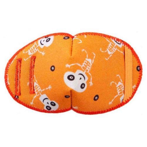 Funny Bones soft reusable fabric eye patch for children with glasses