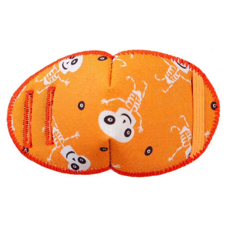 Funny Bones soft reusable fabric eye patch for children with glasses
