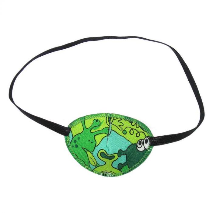 Green Alien colourful eye patch for children for effective amblyopia treatment