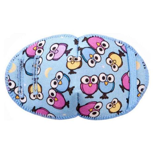 Hoots soft reusable fabric eye patch for children with glasses