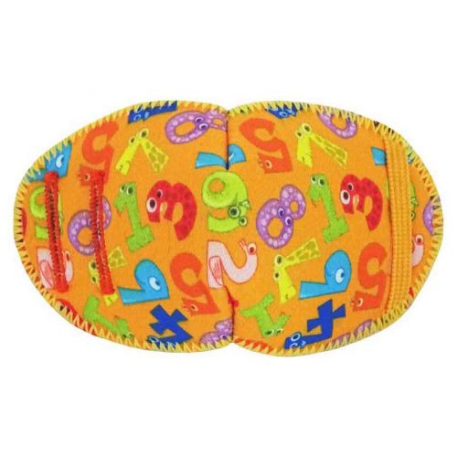 Number Zoo soft reusable fabric eye patch for children with glasses