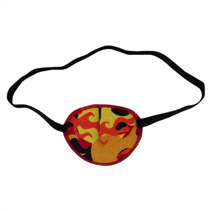 Orange Flames colourful eye patch for children for effective amblyopia treatment