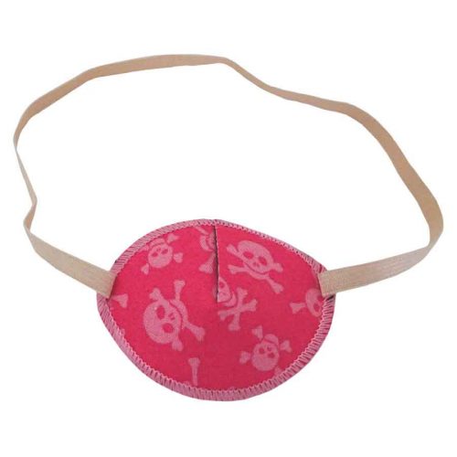 Pink Pirate colourful eye patch for children for effective amblyopia treatment