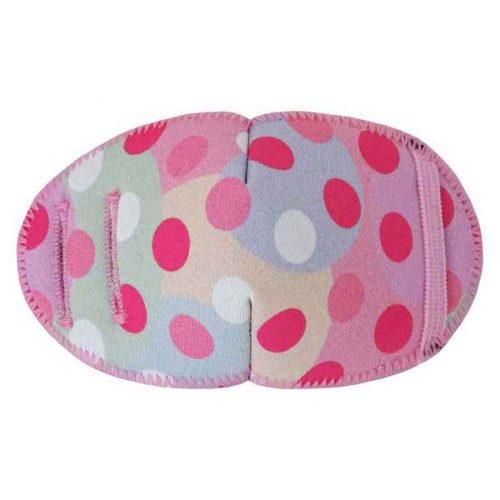 Polka Dots soft reusable fabric eye patch for children with glasses