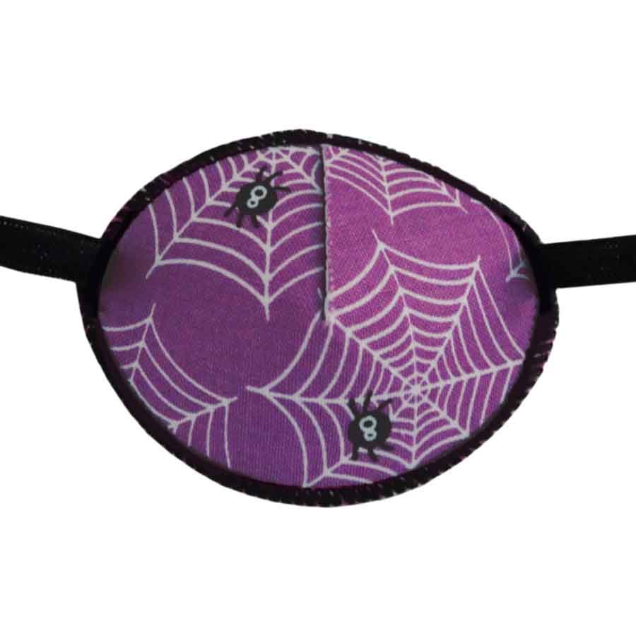 Purple Spiders colourful eye patch for children for effective amblyopia treatment