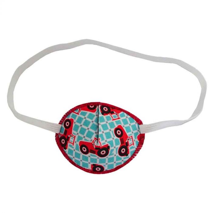 Red Tractors colourful eye patch for children for effective amblyopia treatment