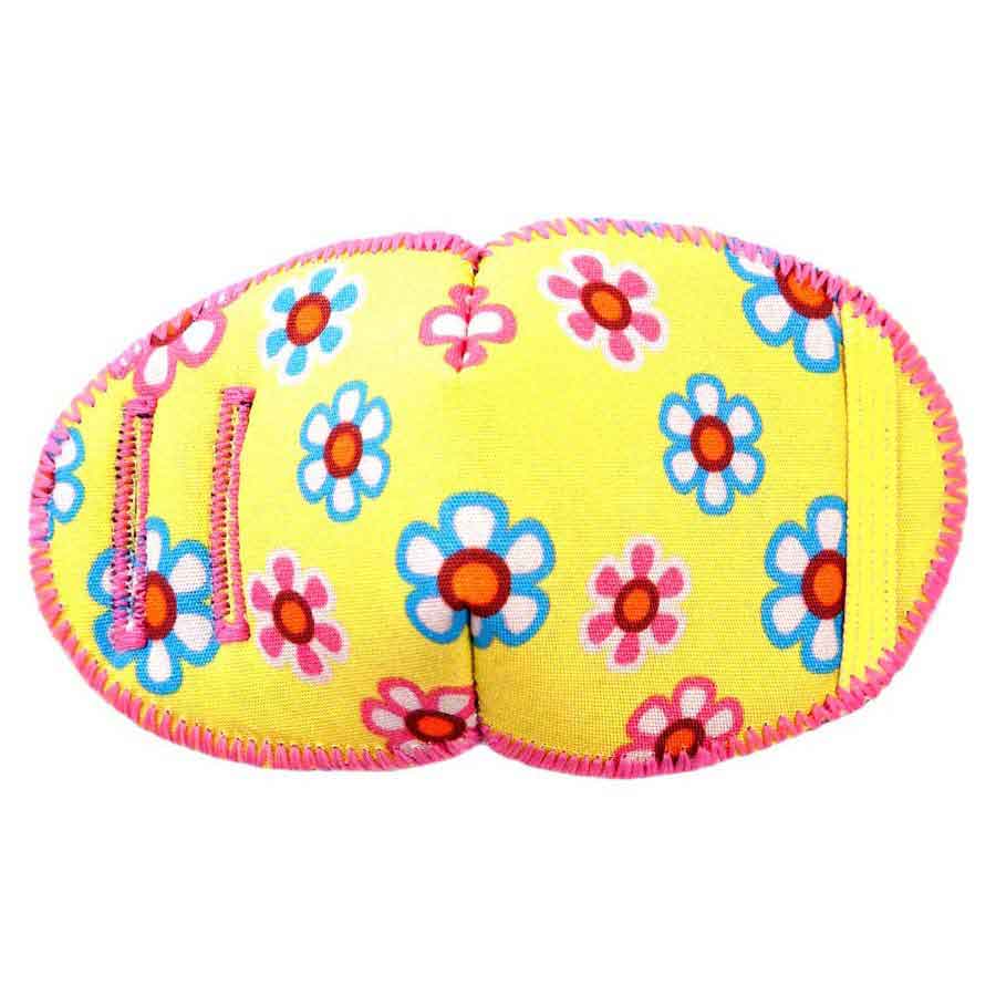 Spring Flowers soft reusable fabric eye patch for children with glasses