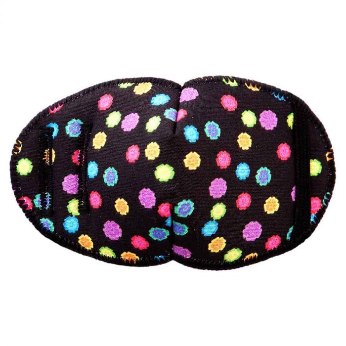 Tiny Flowers soft reusable fabric eye patch for children with glasses