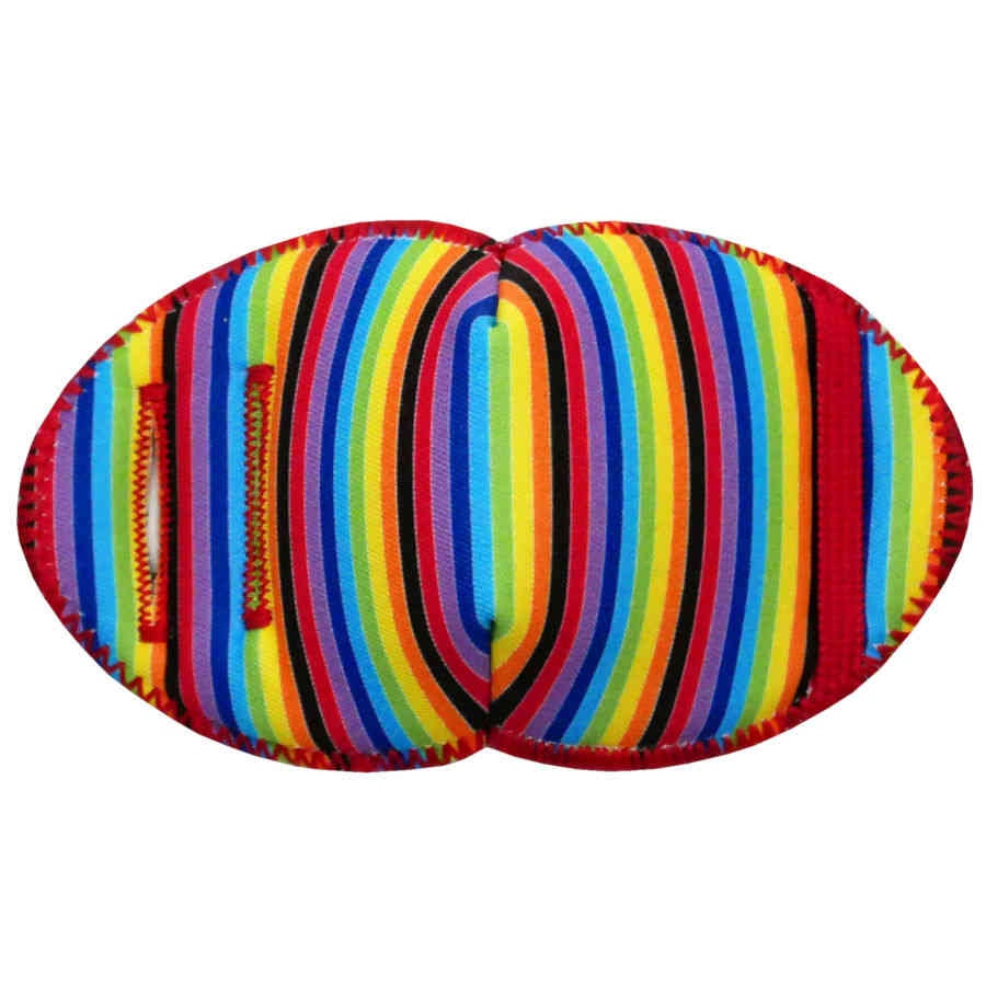Deckchair Stripes soft reusable fabric eye patch for children with glasses
