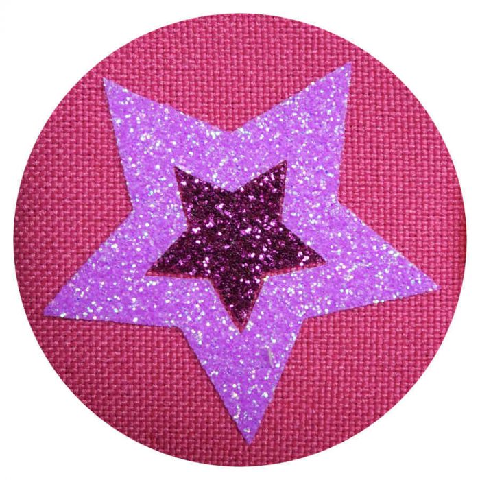 Glitter Stars on Pink eye patch for glasses