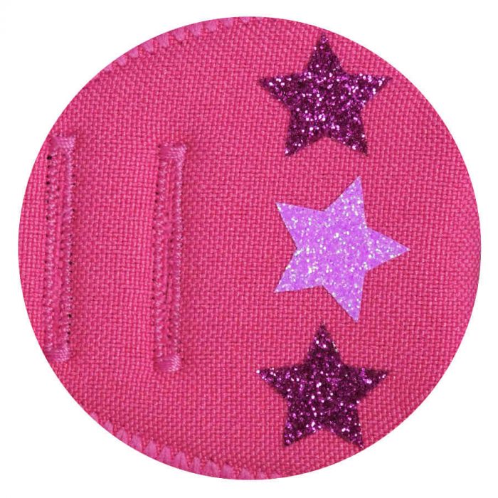 Glitter Stars on Pink eye patch for glasses