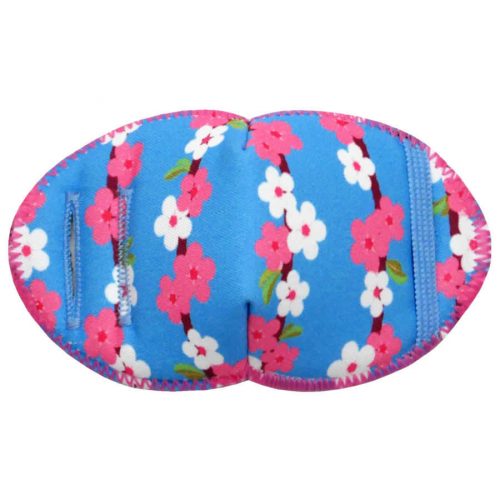 Cherry Blossom soft reusable fabric eye patch for children with glasses