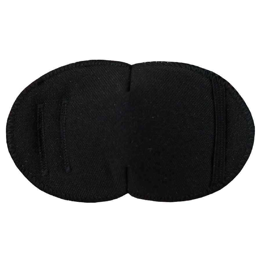 Black soft reusable fabric eye patch for children with glasses